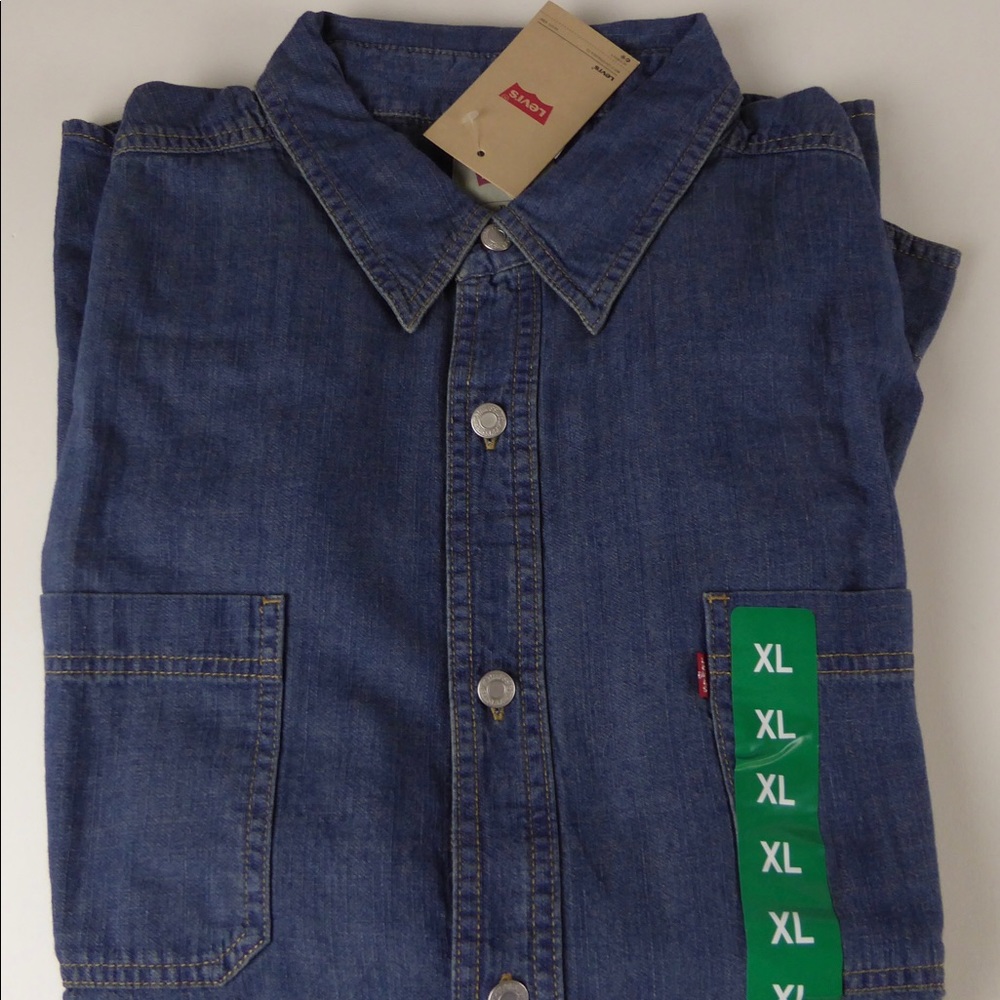 Levi Strauss Cotton Denim Stonewashed Shirt NWT - Picture 6 of 8